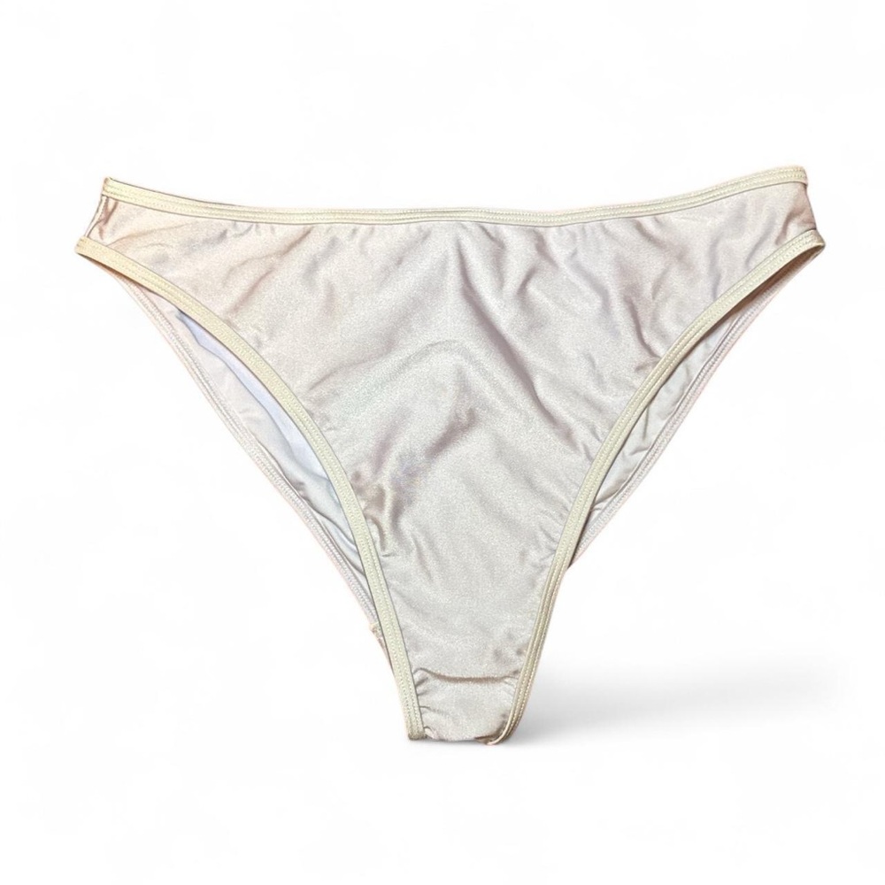 NWT TWIIN Bella Sheer Lavender Y2K 90s Mid-Rise Purple Bikini Bottoms — LARGE